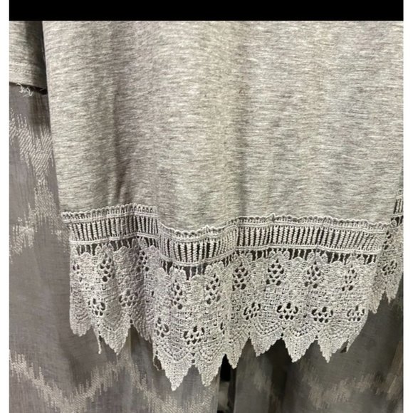 Dress shirt gray lace casul or maternity - Picture 6 of 7